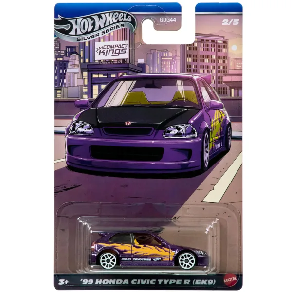 Hot Wheels: ’99 Honda Civic Type R (EK9) klasické autíčko 1/64 - Mattel obrázok 1