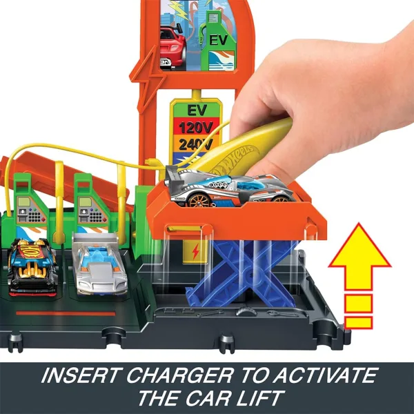 Hot Wheels: Mestská čerpacia stanica s dráhou a 1 malým autom - Mattel obrázok 3