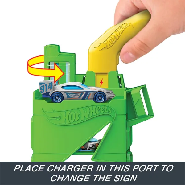 Hot Wheels: Mestská čerpacia stanica s dráhou a 1 malým autom - Mattel obrázok 4