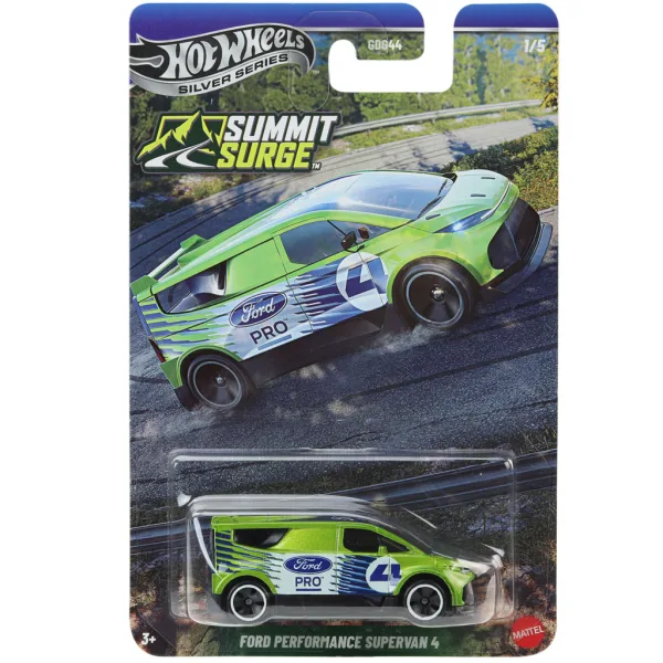 Hot Wheels Strieborná séria: Ford Performance Supervan 4 zelené autíčko 1/64 - Mattel obrázok 1