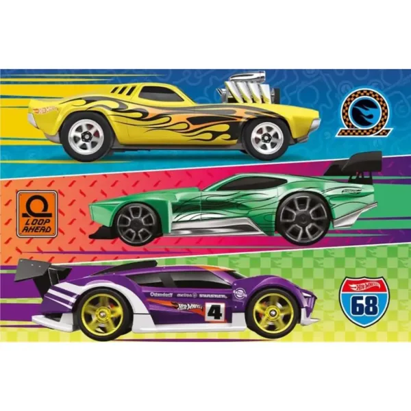 Hot Wheels preteky 60ks puzzle - Trefl obrázok 2