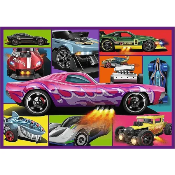 Hot Wheels závodné autá, sada 4 puzzle po 250 dielikov - Trefl obrázok 4