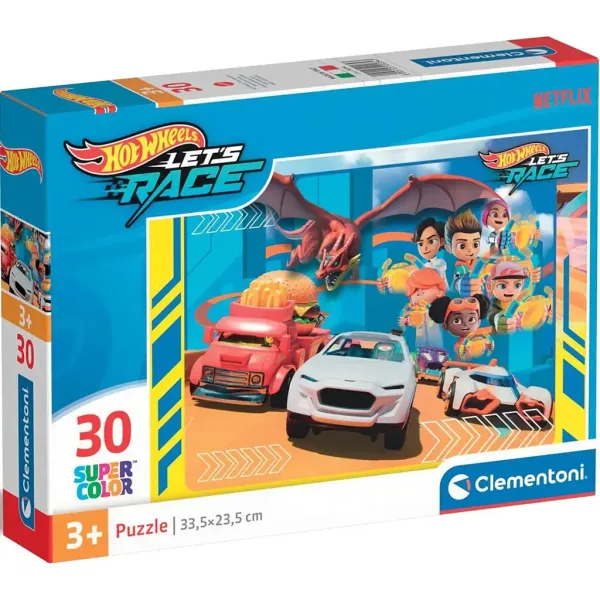 Hotwheels 30 ks Supercolor puzzle - Clementoni obrázok 1