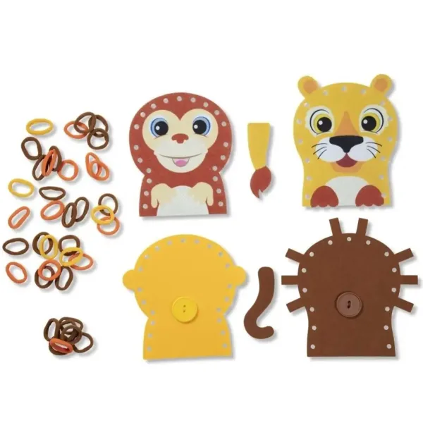 Hurkold! Kreatívna súprava na výrobu bábok divých zvierat - Melissa & Doug obrázok 5