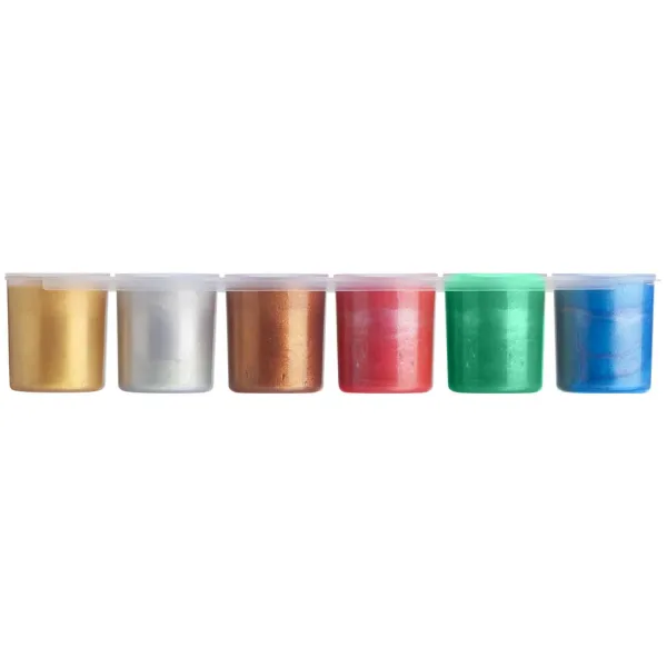ICO: Süni tempera v kelímkoch, metalické odtiene, 6×25 ml obrázok 2