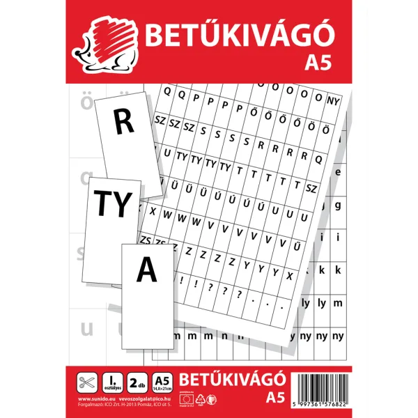 ICO: SÜNI vystrihovacie písmená vo formáte A/5, 2 listy obrázok 1
