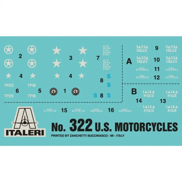 Italeri 1/35 U.S. Motorcycles 2ks vojenský motocykel model obrázok 4