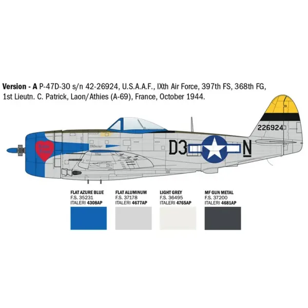 Italeri 1/48 P-47D Thunderbolt model lietadla obrázok 3