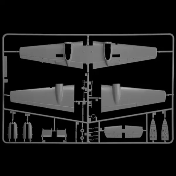 Italeri 1/72 Bf 110 C Zerstörer stíhacie lietadlo model obrázok 9