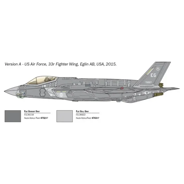 Italeri 1/72 F-35A Lightning II stíhačka model obrázok 3