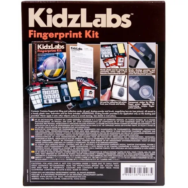 KidzLabs Sada na odtlačky prstov – Staň sa aj ty detektívom! obrázok 2