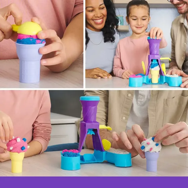 Kinetic Sand: Sada na výrobu zmrzliny z modelovacieho piesku 396g - Spin Master obrázok 2
