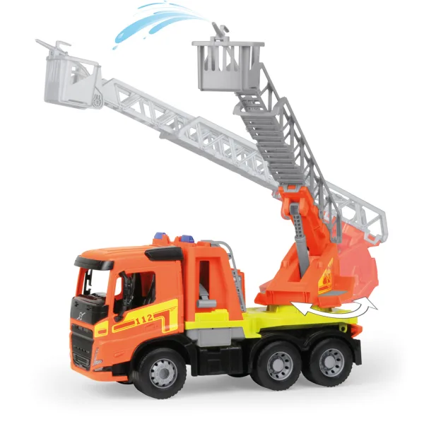 LENA: Worxx Volvo FMX hasičské auto s rebríkom v krabici 48 cm obrázok 2