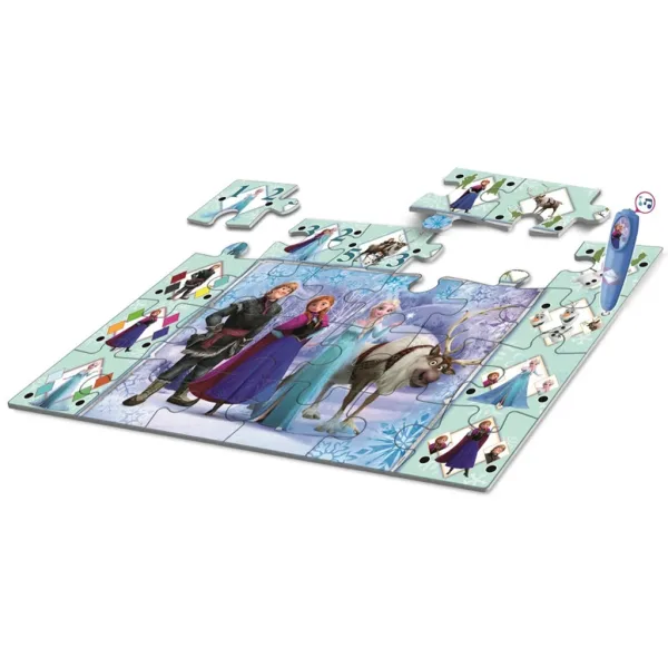 Ľadové kráľovstvo interaktívne 24-dielne podlahové puzzle - Clementoni obrázok 2