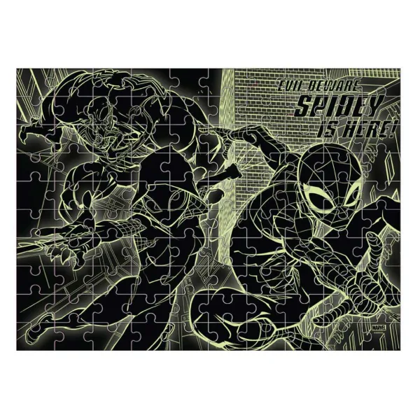 Luna: Marvel Spider-Man 100-dielne puzzle svietiace v tme obrázok 3