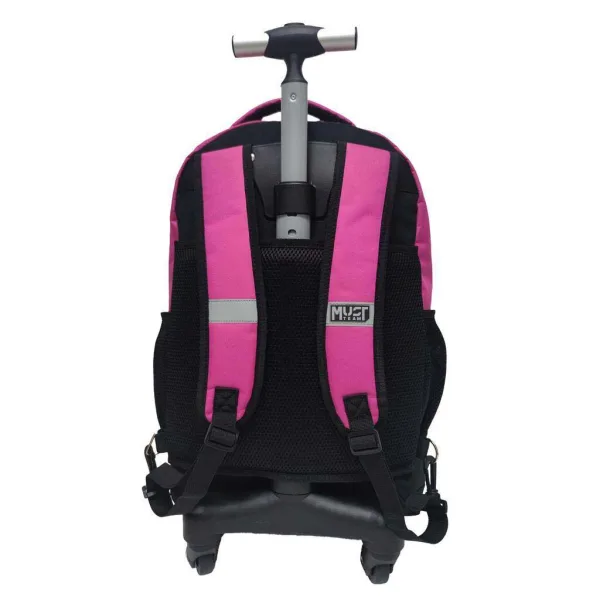 Luna: Must Team Pink trojkomorový školský kufrík na kolieskach, ruksak 31x24x45 cm obrázok 2