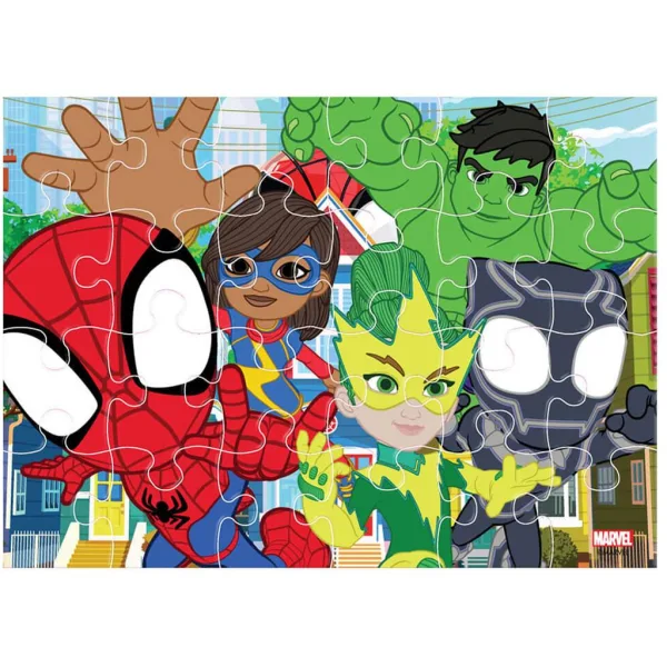 Luna: Spidey 4 v 1 12-15-20-24 dielikové puzzle obrázok 5