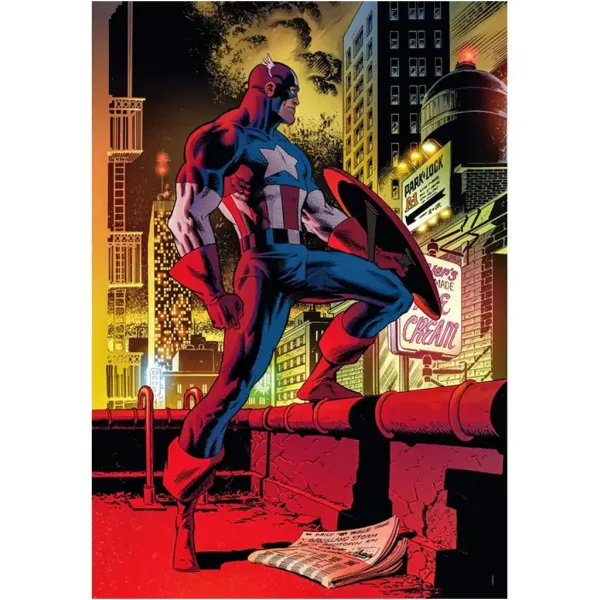 Marvel: Kapitán Amerika 1000-dieliková puzzle - Clementoni obrázok 2
