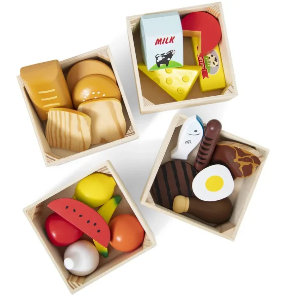 Melissa & Doug: Potraviny v debničkách, drevená herná súprava – Spin Master obrázok 3