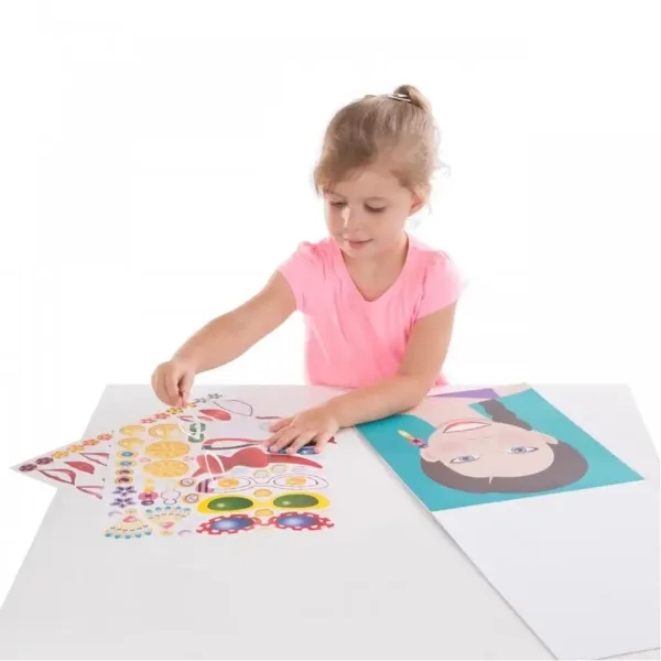 Melissa & Doug: Vytvor tvár nálepková kreatívna sada obrázok 5