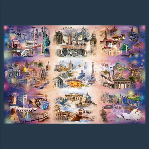Mestá medzi oblakmi 13500 dielik puzzle - Trefl obrázok 2