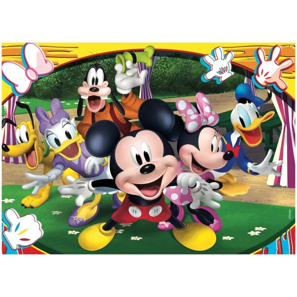 Mickey Mouse 2 v 1, 48-dielne puzzle a omaľovánka 35x25 cm - Lisciani obrázok 2