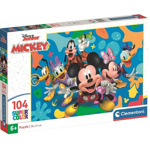 Mickey Mouse a jeho priatelia 104-dielne supercolor puzzle - Clementoni obrázok 1