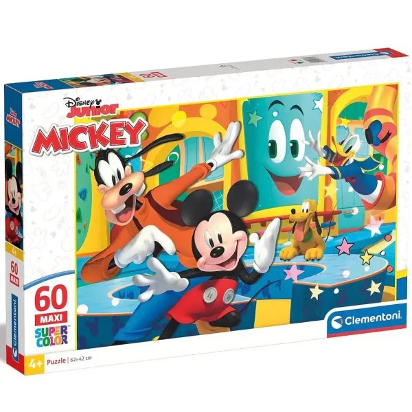 Mickey Mouse a priatelia 60 ks maxi supercolor puzzle - Clementoni obrázok 1
