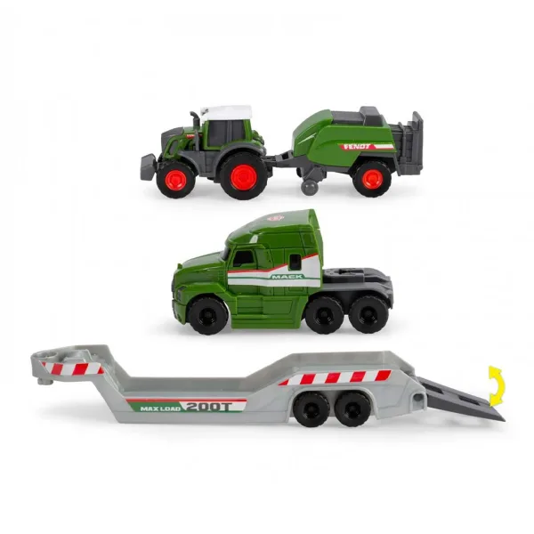 Mikro prepravný kamión s traktorom Fendt a lisom na balíky - Dickie Toys obrázok 3