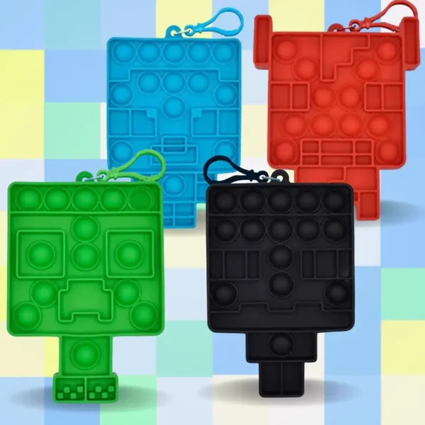 Minecraft Bubblers Mini Pop-it prekvapenie prívesok na kľúče 1ks obrázok 2