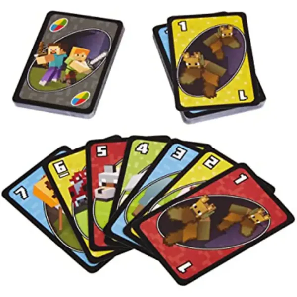 Minecraft UNO kartová hra - Mattel obrázok 2
