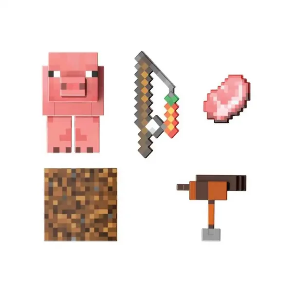 Minecraft: Diamond Level - Figúrka prasiatka - Mattel obrázok 2