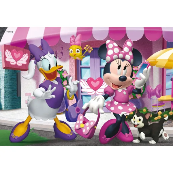Minnie myška 2 v 1 108-dielne puzzle a omaľovánka 50x35 cm - Lisciani obrázok 2