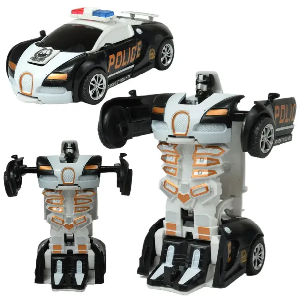 Model auta: Transformovateľný Bugatti Veyron s kolesami na pružinách v rôznych variantoch, 13 cm, 1 ks obrázok 2
