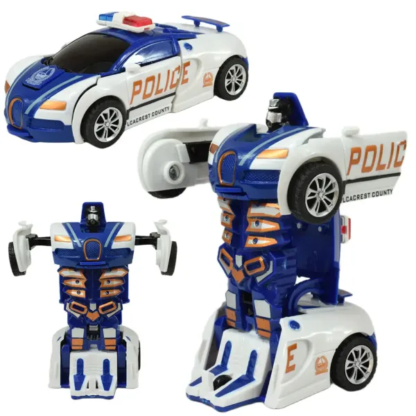 Model auta: Transformovateľný Bugatti Veyron s kolesami na pružinách v rôznych variantoch, 13 cm, 1 ks obrázok 4