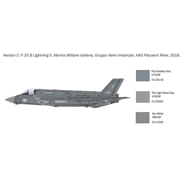 Model lietadla Italeri 1/72 F-35B Lightning II obrázok 5