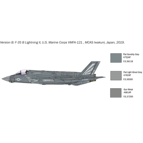 Model lietadla Italeri 1/72 F-35B Lightning II obrázok 6