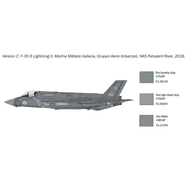 Model lietadla Italeri 1/72 F-35B Lightning II obrázok 7