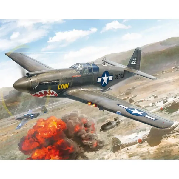 Model lietadla Italeri 1/72 P-51A Mustang obrázok 6