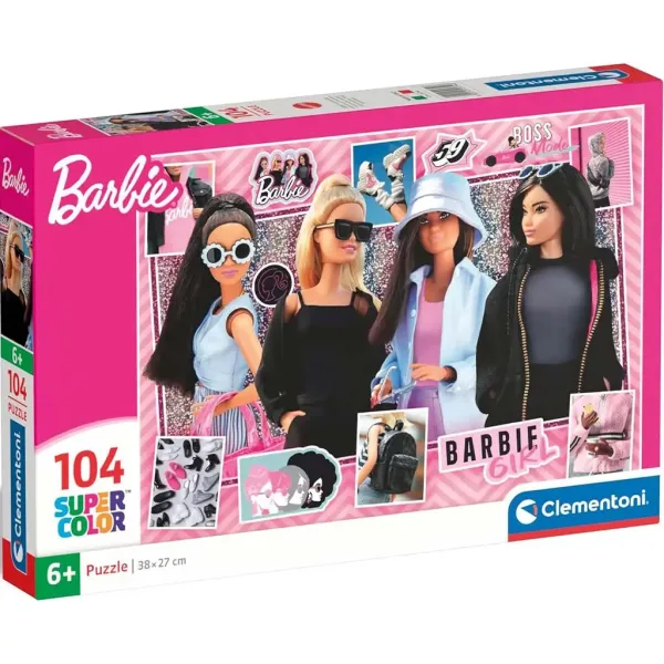 Módne Barbie bábiky 104-dielne puzzle Supercolor - Clementoni obrázok 1