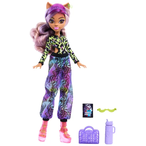 Monster High: Scare-adise Island – bábika Clawdeen Wolf s doplnkami - Mattel obrázok 2