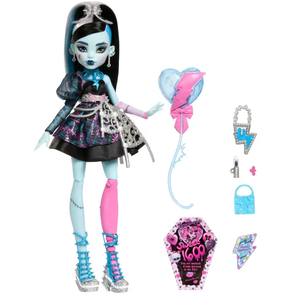 Monster High: Strašidelne sladká narodeninová oslava tajomná párty Frankie bábika - Mattel obrázok 2