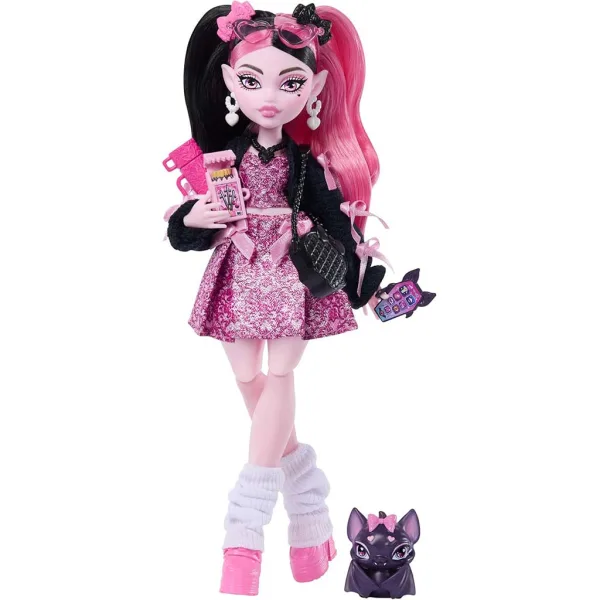 Monster High bábika Draculaura s doplnkami - Mattel obrázok 3