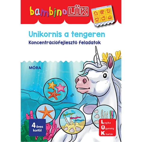 Móra: Jednorožec na mori – BambinoLÜK úlohy na rozvoj koncentrácie obrázok 1