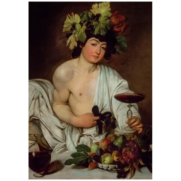 Múzejná zbierka: Caravaggio - Bacchus 1000-dieliková puzzle s plagátom - Clementoni obrázok 2