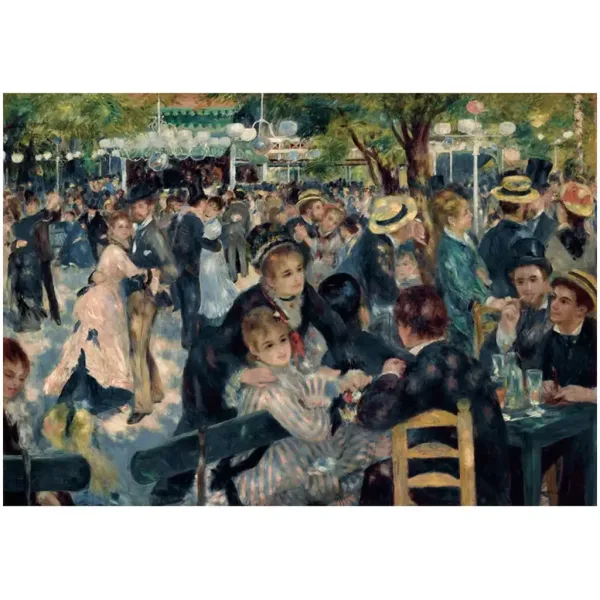 Múzejná zbierka: Renoir - Bál v Moulin de la Galette 1000-dieliková puzzle s plagátom - Clementoni obrázok 2