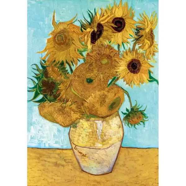 Múzejná zbierka: Van Gogh - Slnečnice 1000-dielne puzzle - Clementoni obrázok 2