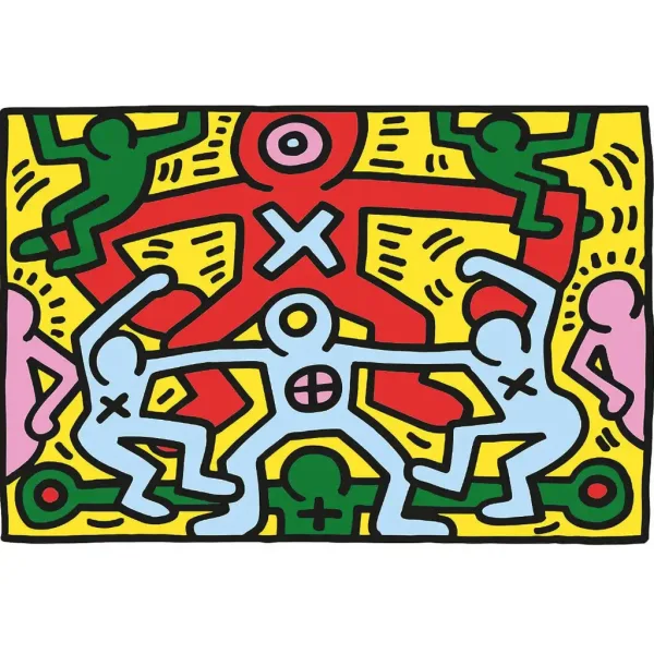 Novo Art: Keith Haring - Obraz bez názvu 1000 kusov puzzle - Clementoni obrázok 2