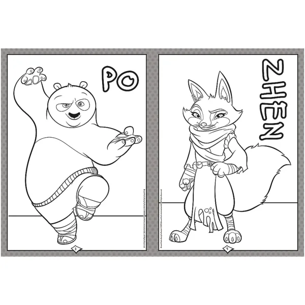 Omaľovánka Kung Fu Panda – Trefl obrázok 2