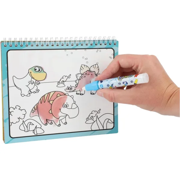Omaľovánka s vodovými farbami – Dinosaury obrázok 3